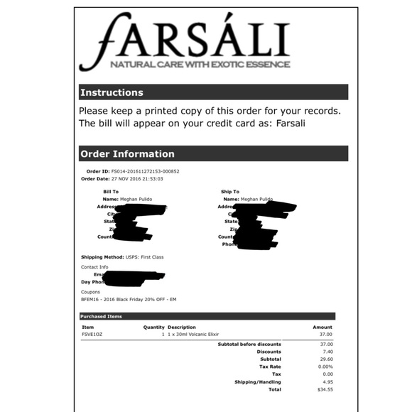 Farsali Facial Elixirs - Picture 4 of 5